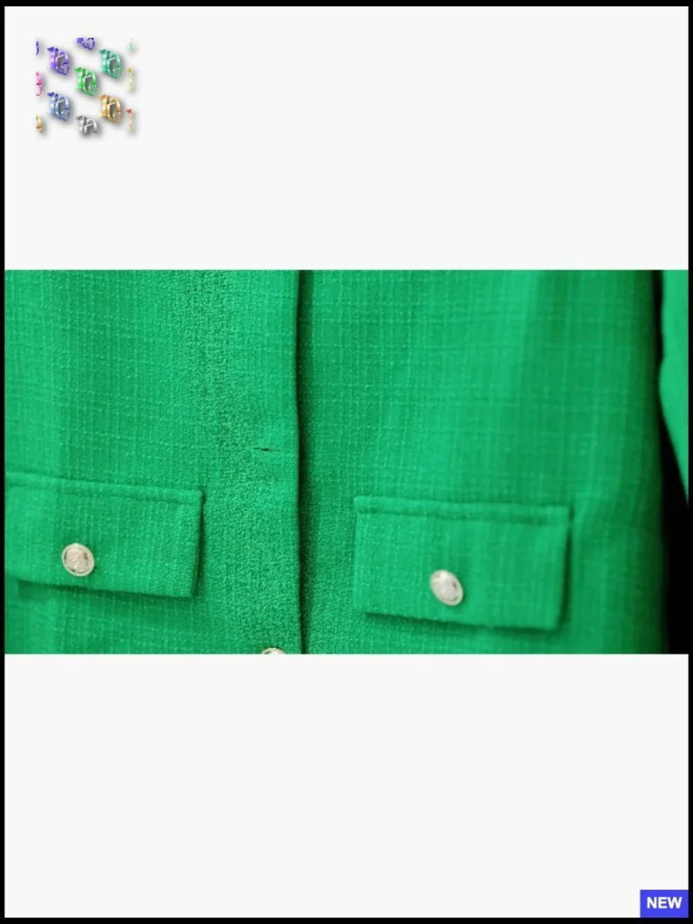 Cropped Tweed Blazer Collarless Slim Fit Business Casual Elegant Outfit